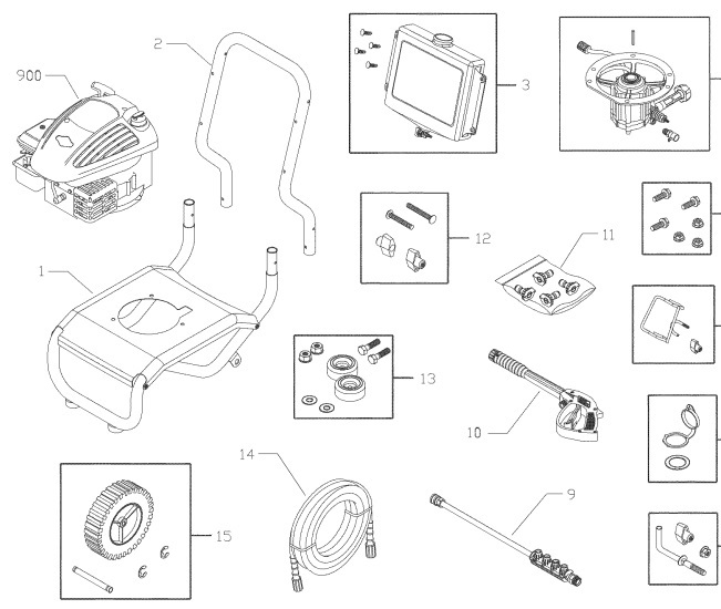 Craftsman Pressure Washer 020276-0 Parts